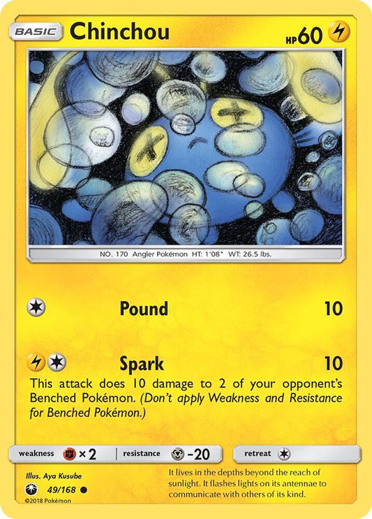 Pokemon Chinchou 49/168 Celestial Storm