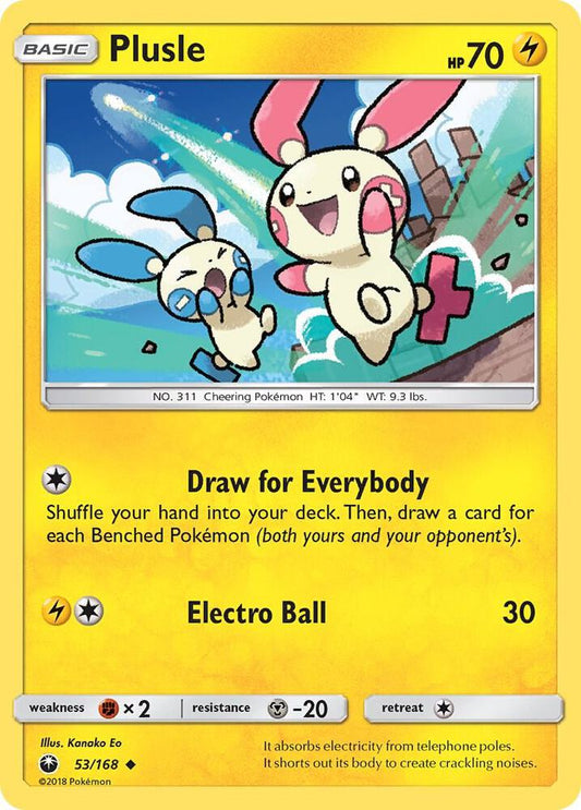 Pokemon Plusle 53/168 Celestial Storm