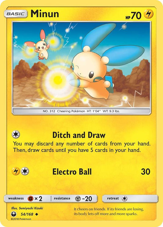 Pokemon Minun 54/168 Celestial Storm