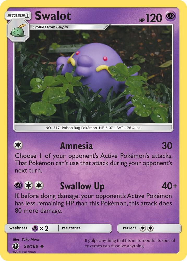 Pokemon Swalot 58/168 Celestial Storm