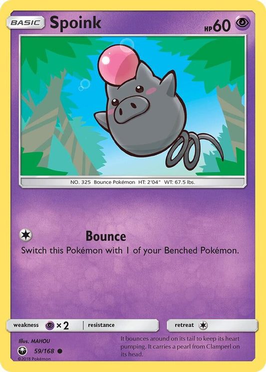 Pokemon Spoink 59/168 Celestial Storm