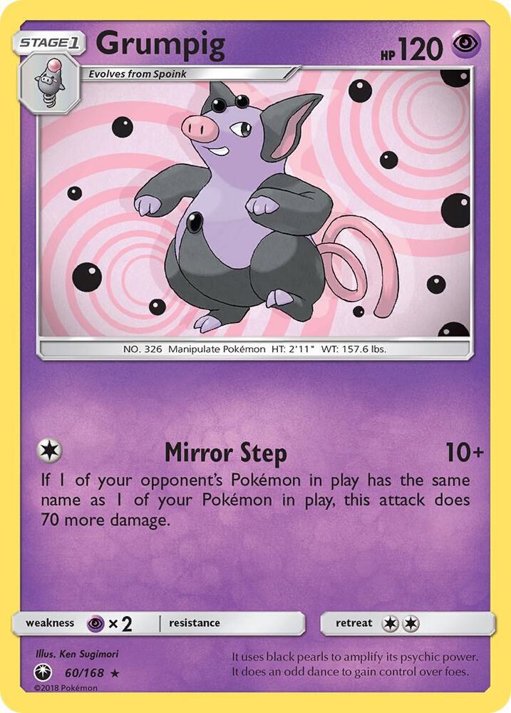 Pokemon Grumpig 60/168 Celestial Storm