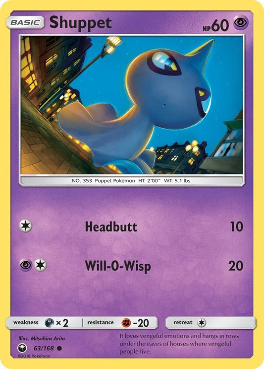 Pokemon Shuppet 63/168 Celestial Storm