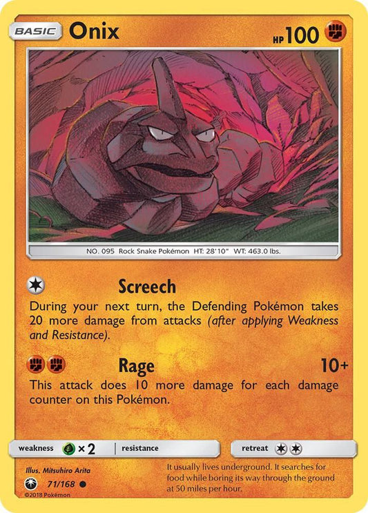 Pokemon Onix 71/168 Celestial Storm