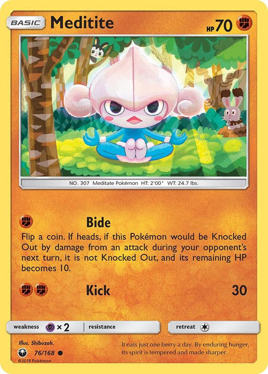 Pokemon Meditite 76/168 Celestial Storm