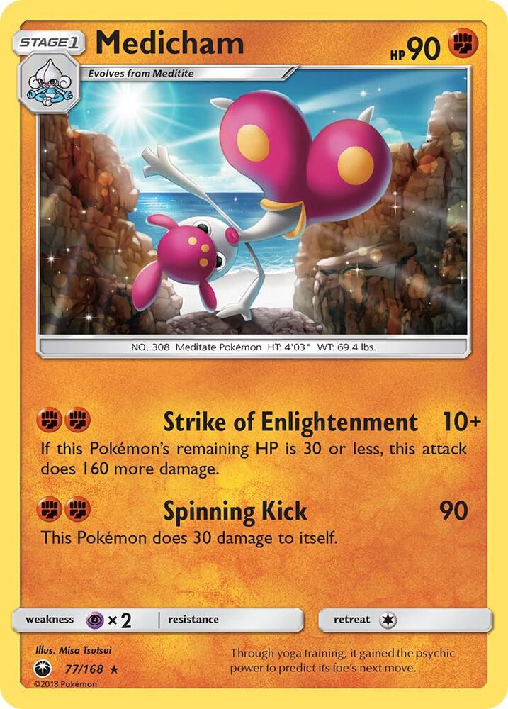 Pokemon Medicham 77/168 Celestial Storm