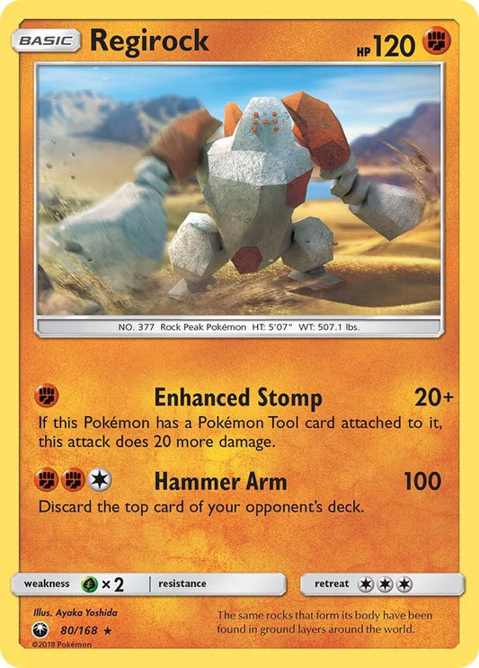 Pokemon Regirock 80/168 Celestial Storm