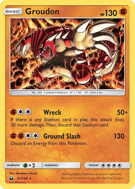 Pokemon Groudon 81/168 Celestial Storm