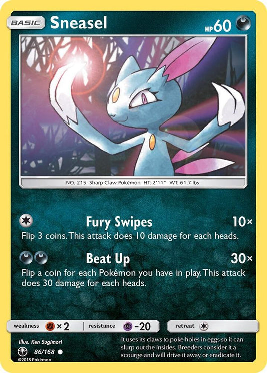 Pokemon Sneasel 86/168 Celestial Storm