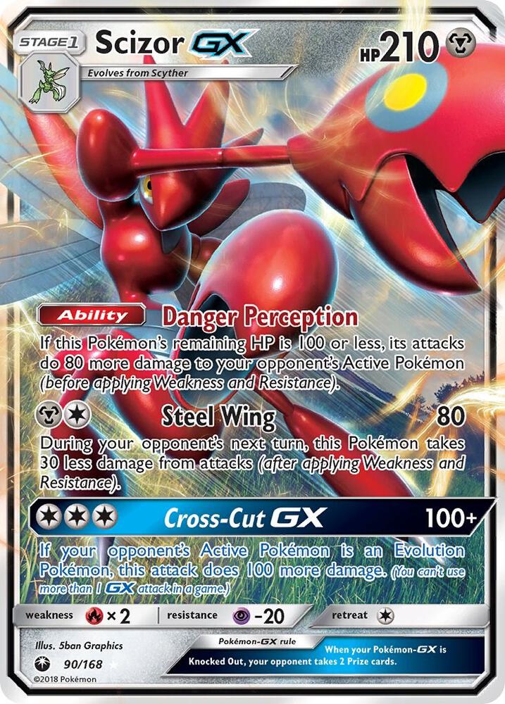 Pokemon Scizor GX 90/168 Celestial Storm