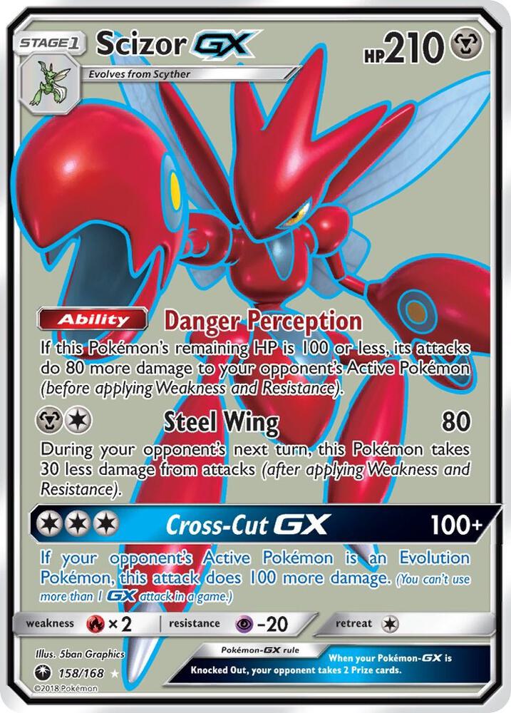 Pokemon Scizor GX 158/168 Celestial Storm