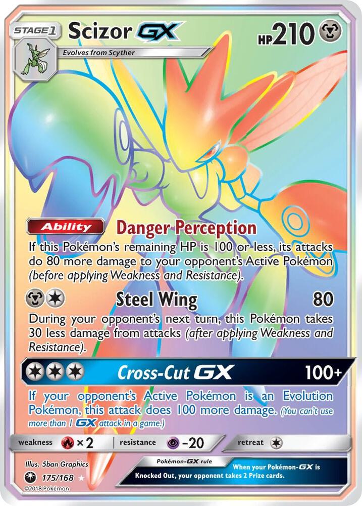 Pokemon Scizor GX 175/168 Celestial Storm