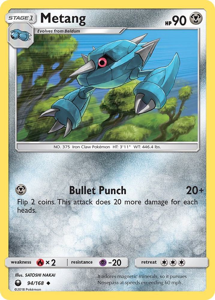 Pokemon Metang 94/168 Celestial Storm