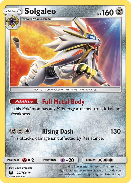Pokemon Solgaleo 99/168 Celestial Storm
