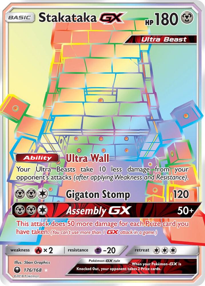 Pokemon Stakataka GX 176/168 Celestial Storm