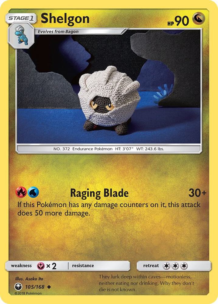 Pokemon Shelgon 105/168 Celestial Storm