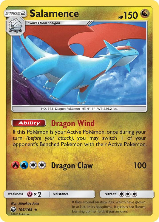 Pokemon Salamence 106/168 Celestial Storm