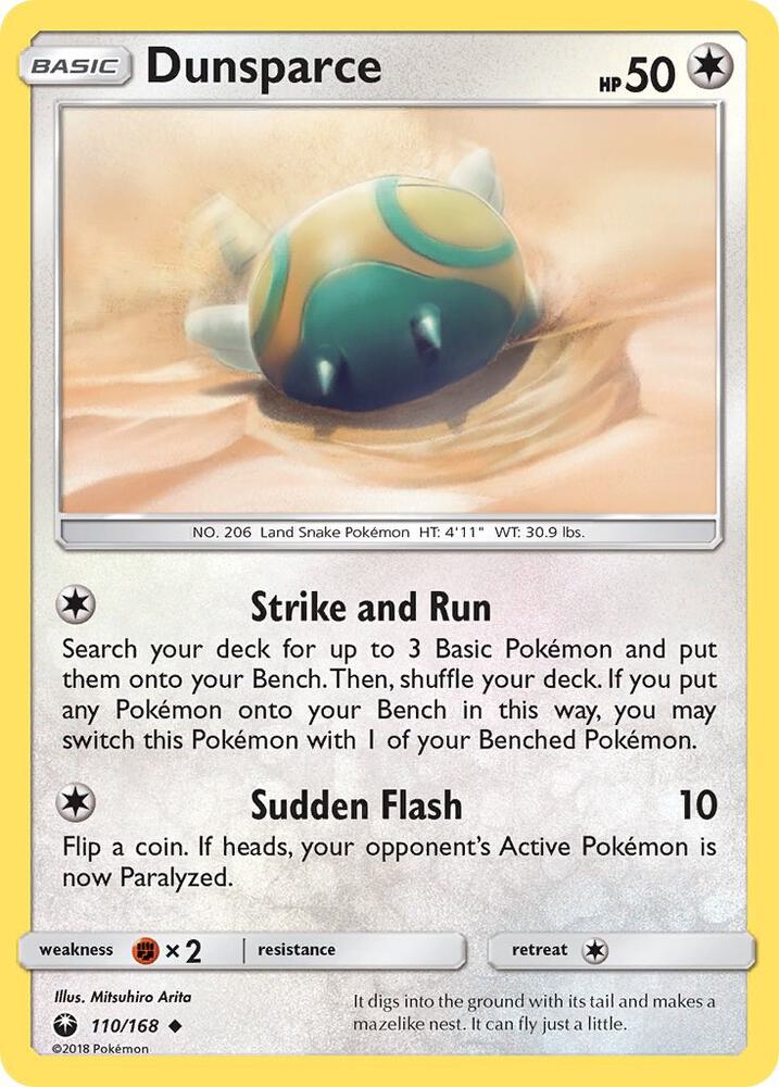 Pokemon Dunsparce 110/168 Celestial Storm