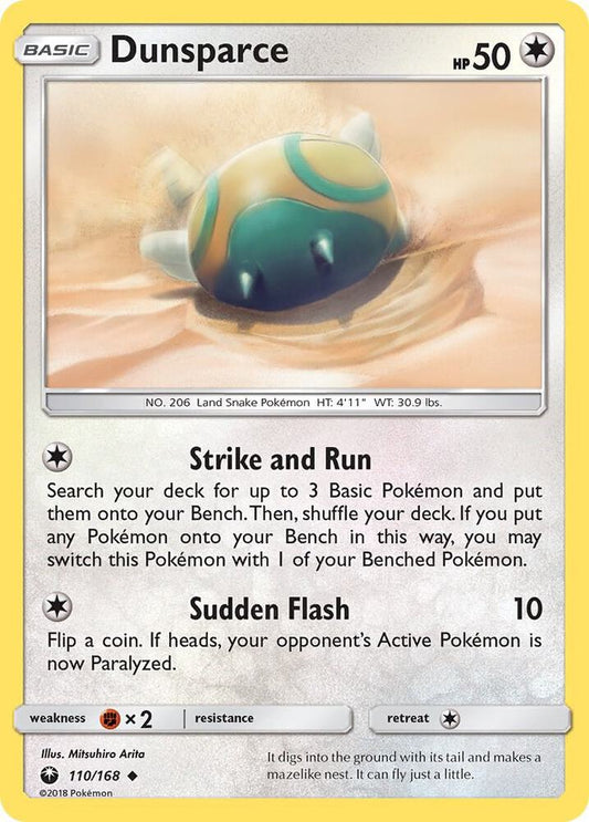 Pokemon Dunsparce 110/168 Celestial Storm