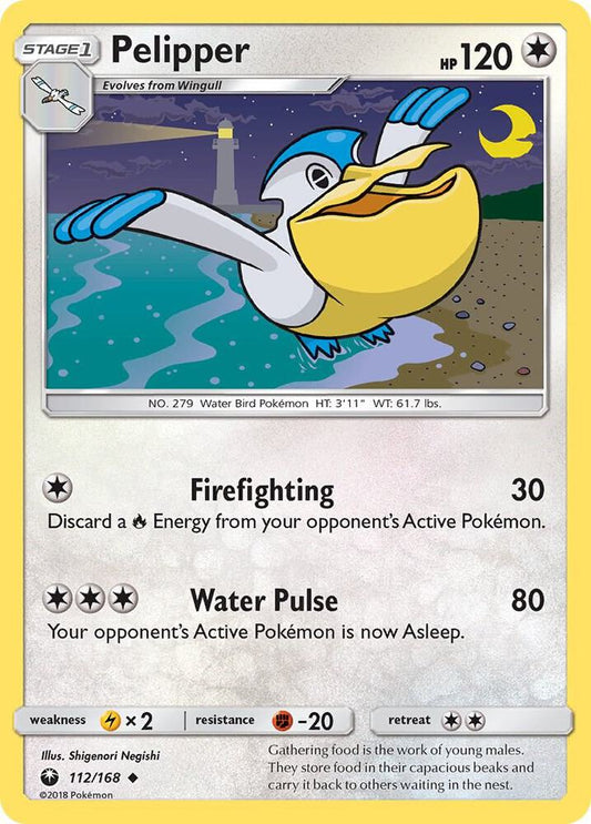 Pokemon Pelipper 112/168 Celestial Storm
