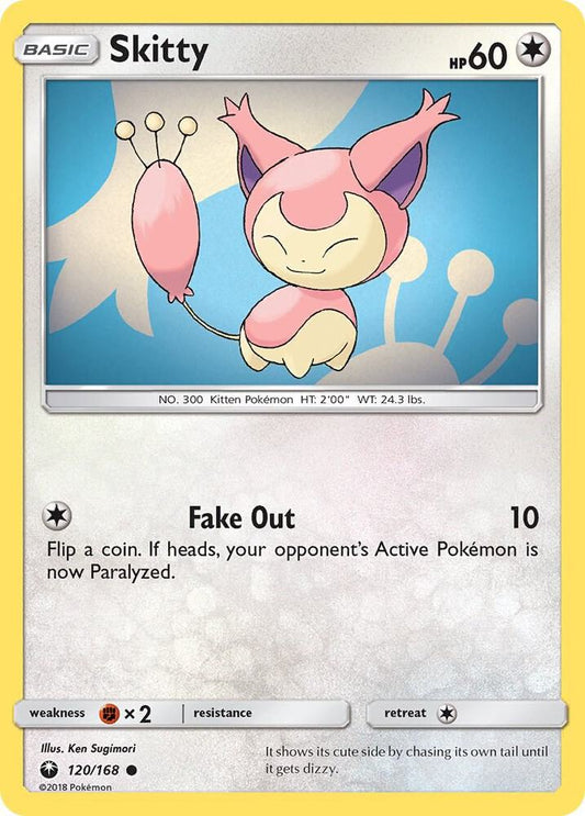 Pokemon Skitty 120/168 Celestial Storm