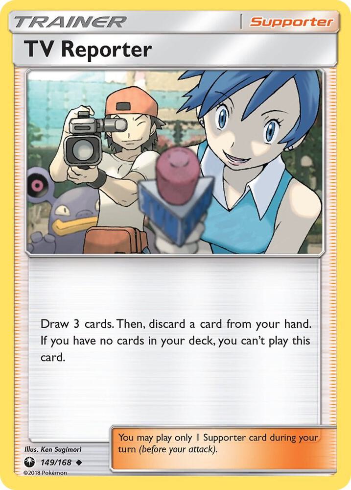 Pokemon TV Reporter 149/168 Celestial Storm