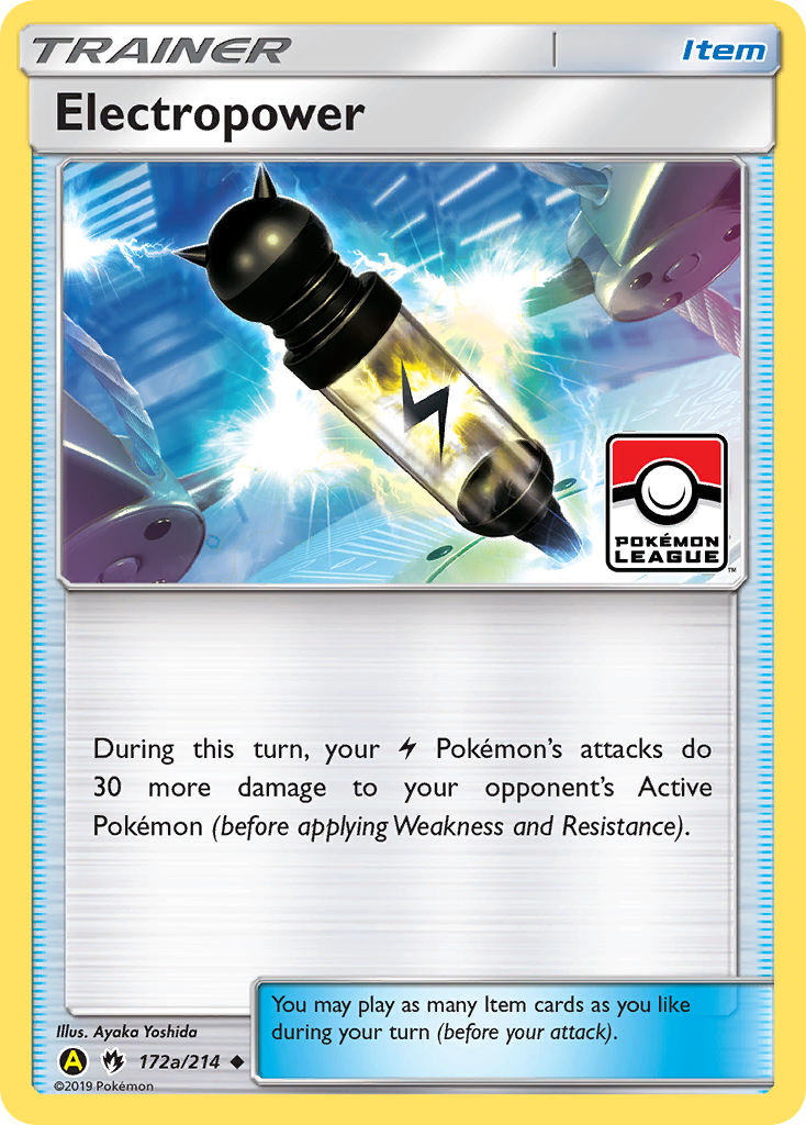 Pokemon Electropower 172a/214 Yellow A Alternate Art