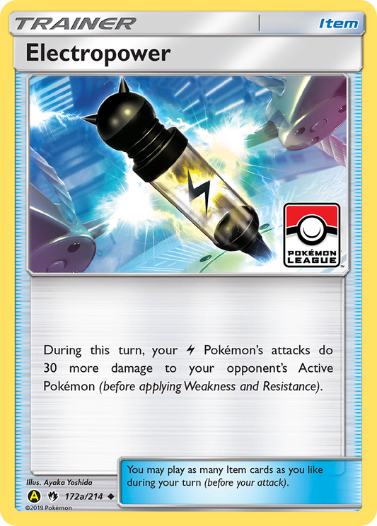 Pokemon Electropower 172a/214 Yellow A Alternate Art