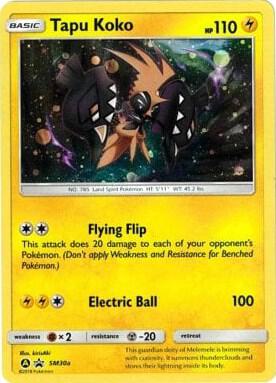 Pokemon Tapu Koko SM30a SM Black Star Promos