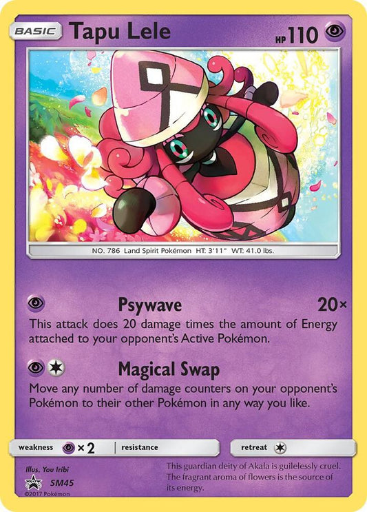 Pokemon Tapu Lele SM45 SM Black Star Promos