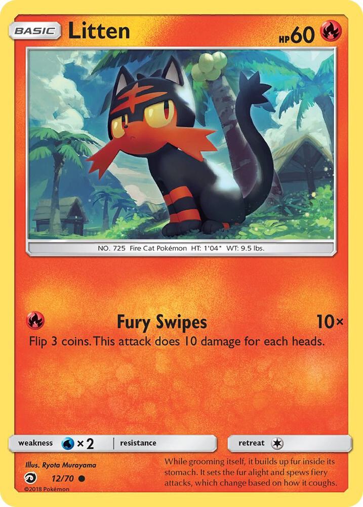Pokemon Litten 12/70 Dragon Majesty