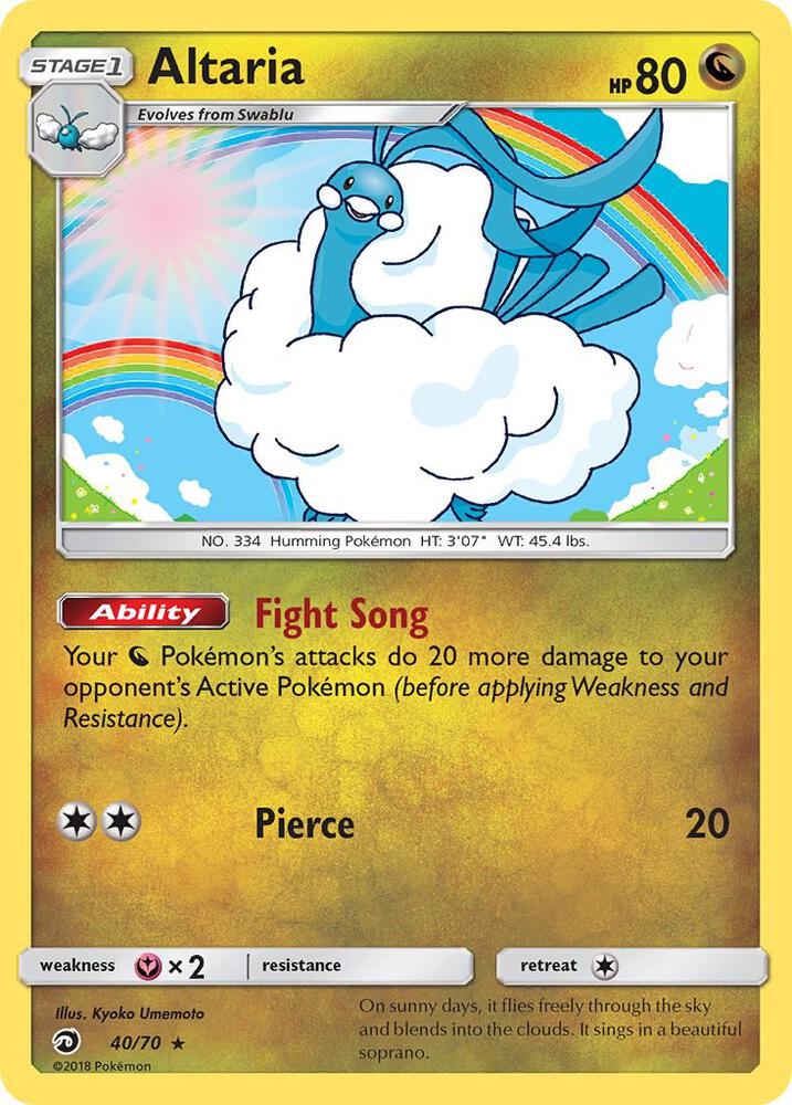Pokemon Altaria 40/70 Dragon Majesty