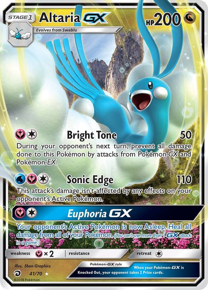 Pokemon Altaria GX 41/70 Dragon Majesty