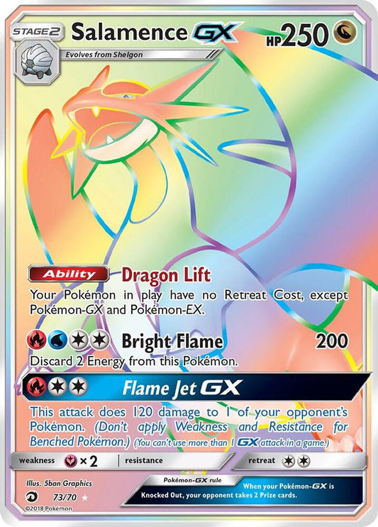 Pokemon Salamence GX 73/70 Dragon Majesty
