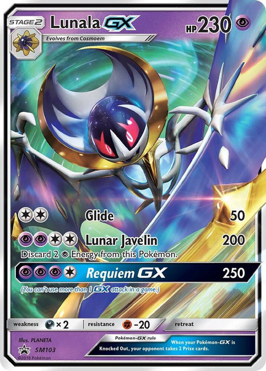 Pokemon Lunala GX SM103 SM Black Star Promos