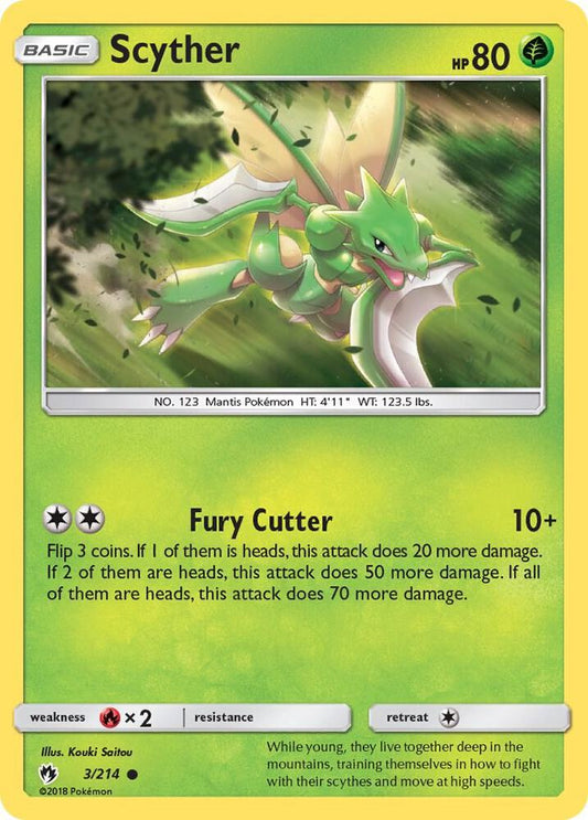Pokemon Scyther 3/214 Lost Thunder