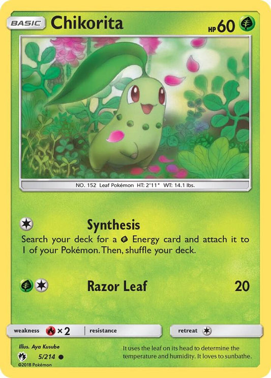 Pokemon Chikorita 5/214 Lost Thunder