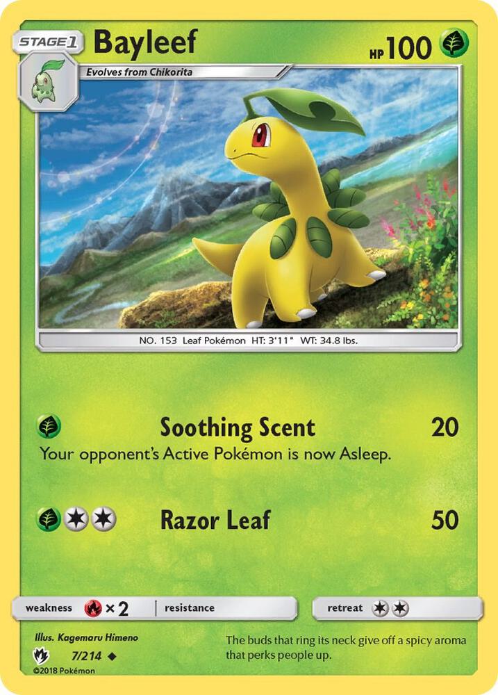 Pokemon Bayleef 7/214 Lost Thunder