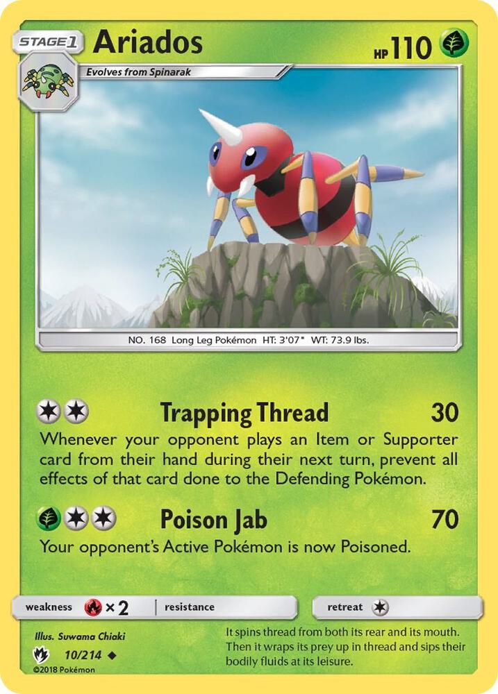 Pokemon Ariados 10/214 Lost Thunder