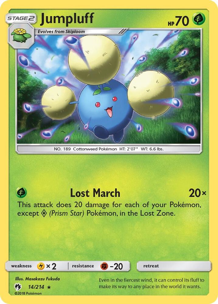 Pokemon Jumpluff 14/214 Lost Thunder