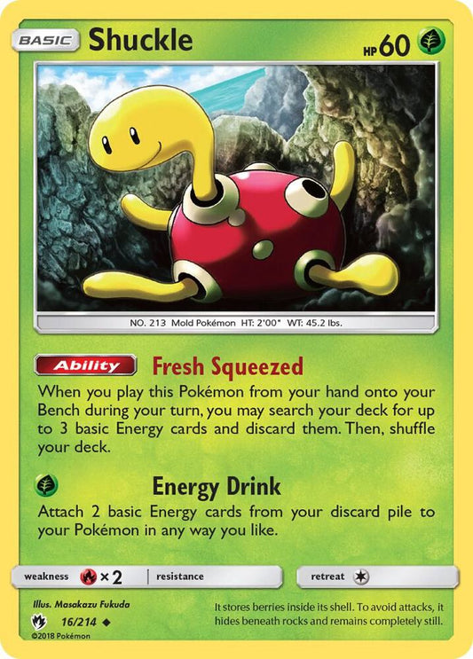 Pokemon Shuckle 16/214 Lost Thunder