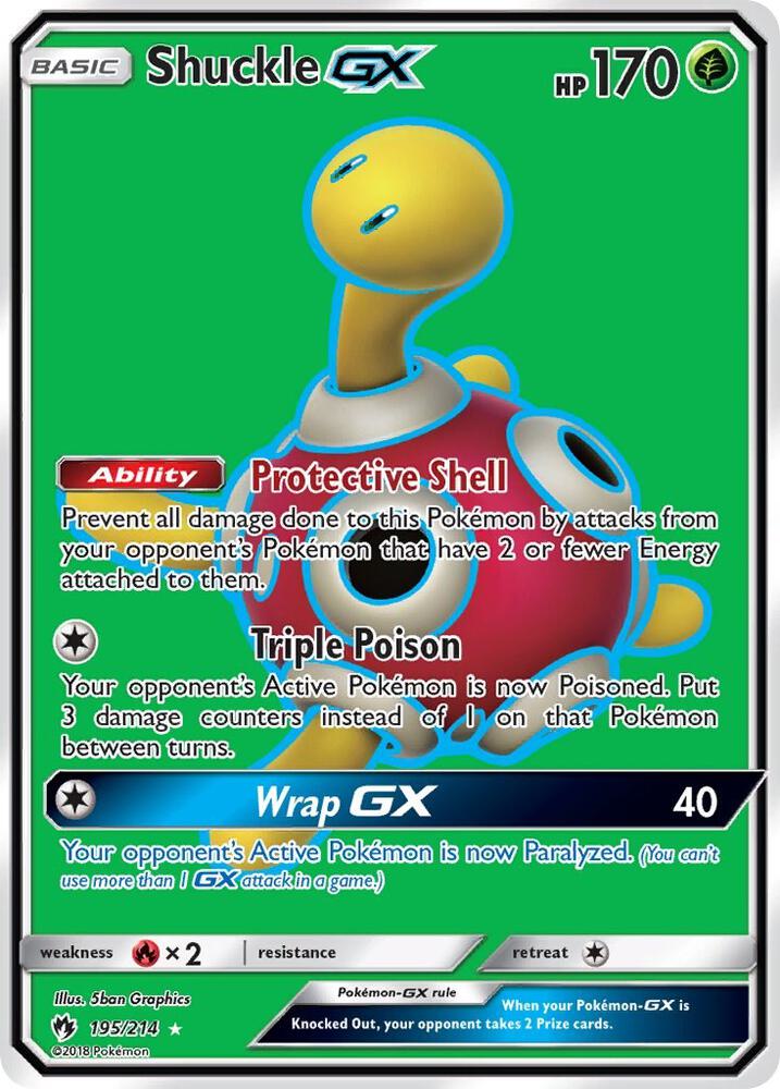 Pokemon Shuckle GX 195/214 Lost Thunder