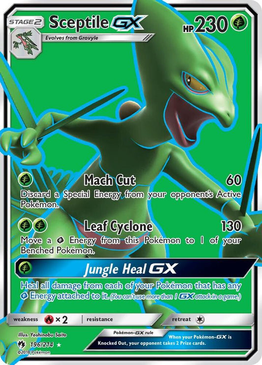 Pokemon Sceptile GX 196/214 Lost Thunder