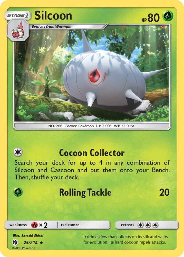 Pokemon Silcoon 25/214 Lost Thunder