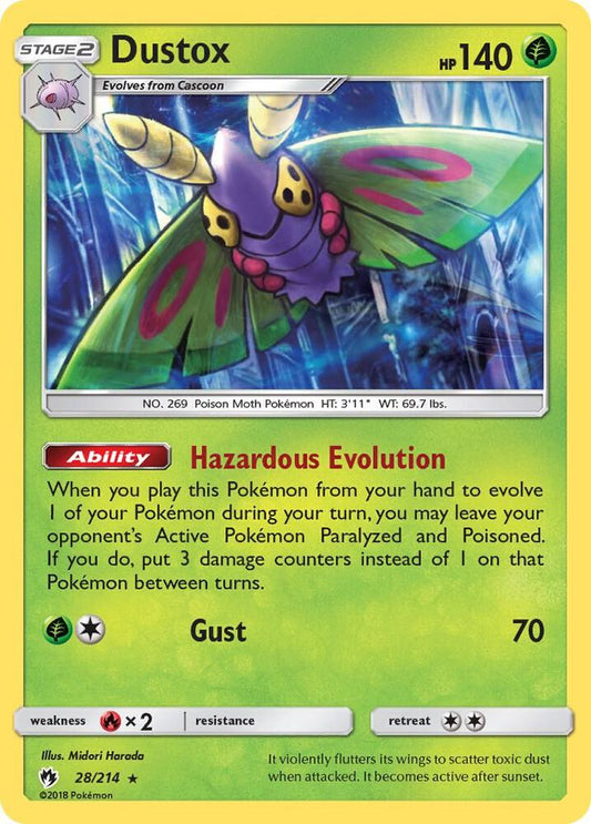 Pokemon Dustox 28/214 Lost Thunder