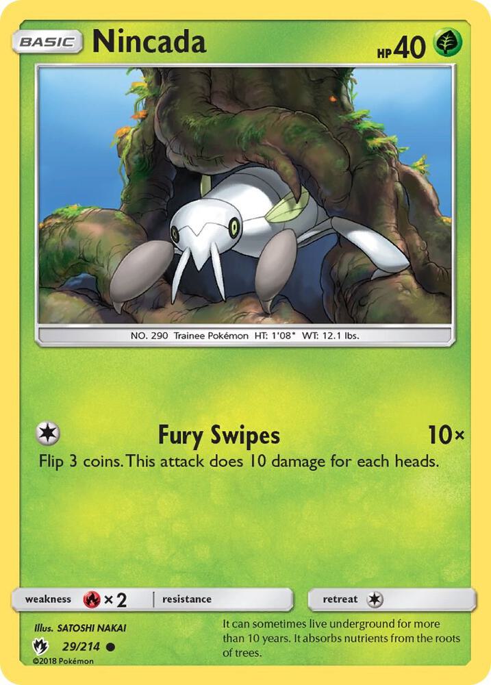 Pokemon Nincada 29/214 Lost Thunder