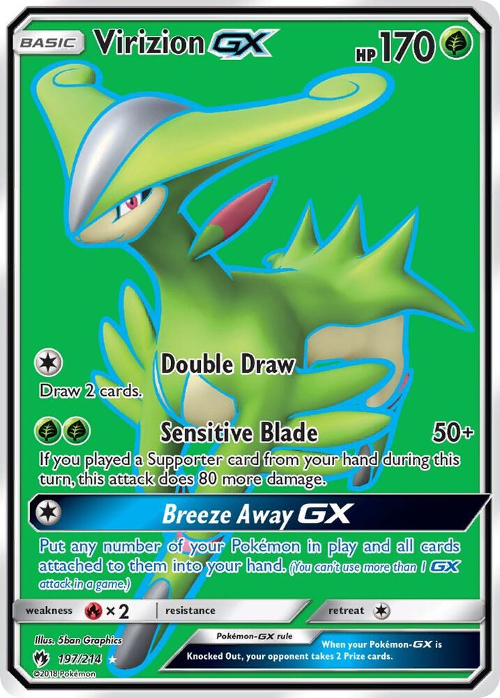 Pokemon Virizion GX 197/214 Lost Thunder