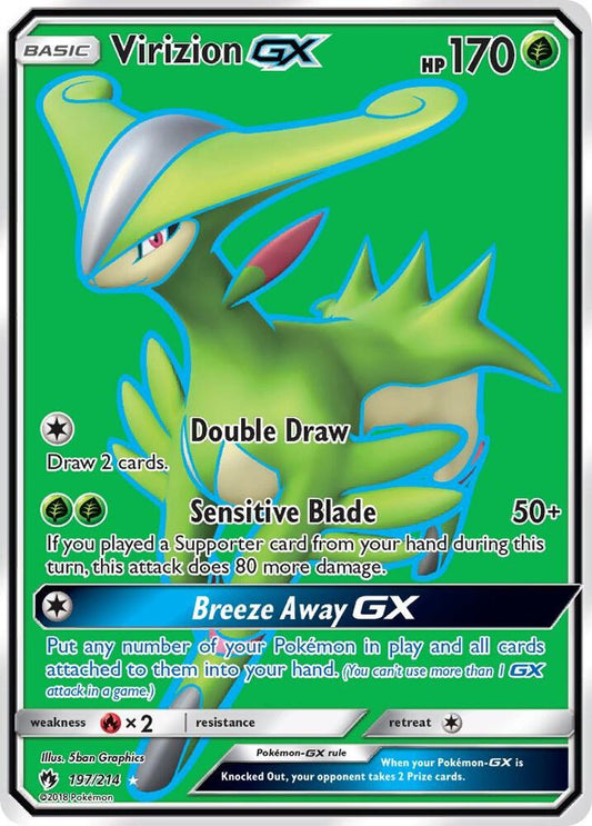 Pokemon Virizion GX 197/214 Lost Thunder