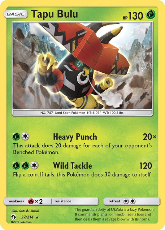 Pokemon Tapu Bulu 37/214 Lost Thunder