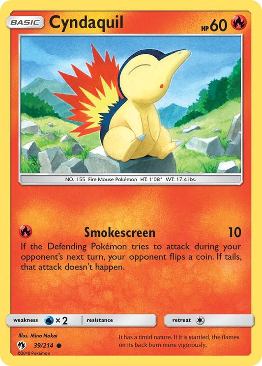 Pokemon Cyndaquil 39/214 Lost Thunder